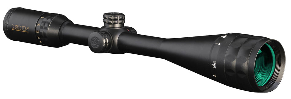 Konus 7274 KonusPro-Plus Long Range Matte Black 6-24x50mm AO 1" Tube Dual Illuminated Crosshair w/ Dot Reticle
