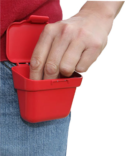MTM Case-Gard ABP Ammo Belt Pouch Multi-Caliber 100rd Red Plastic with Belt Clip