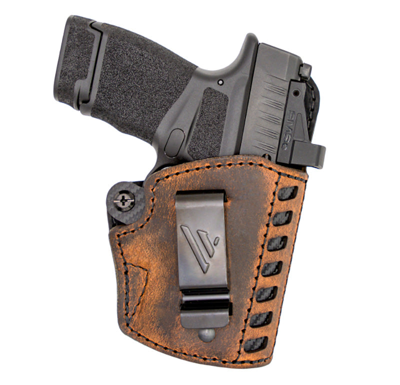 Versacarry Compound G2 Essential IWB Holster, Water Buffalo/Kydex Hybrid, Brown, Size 1