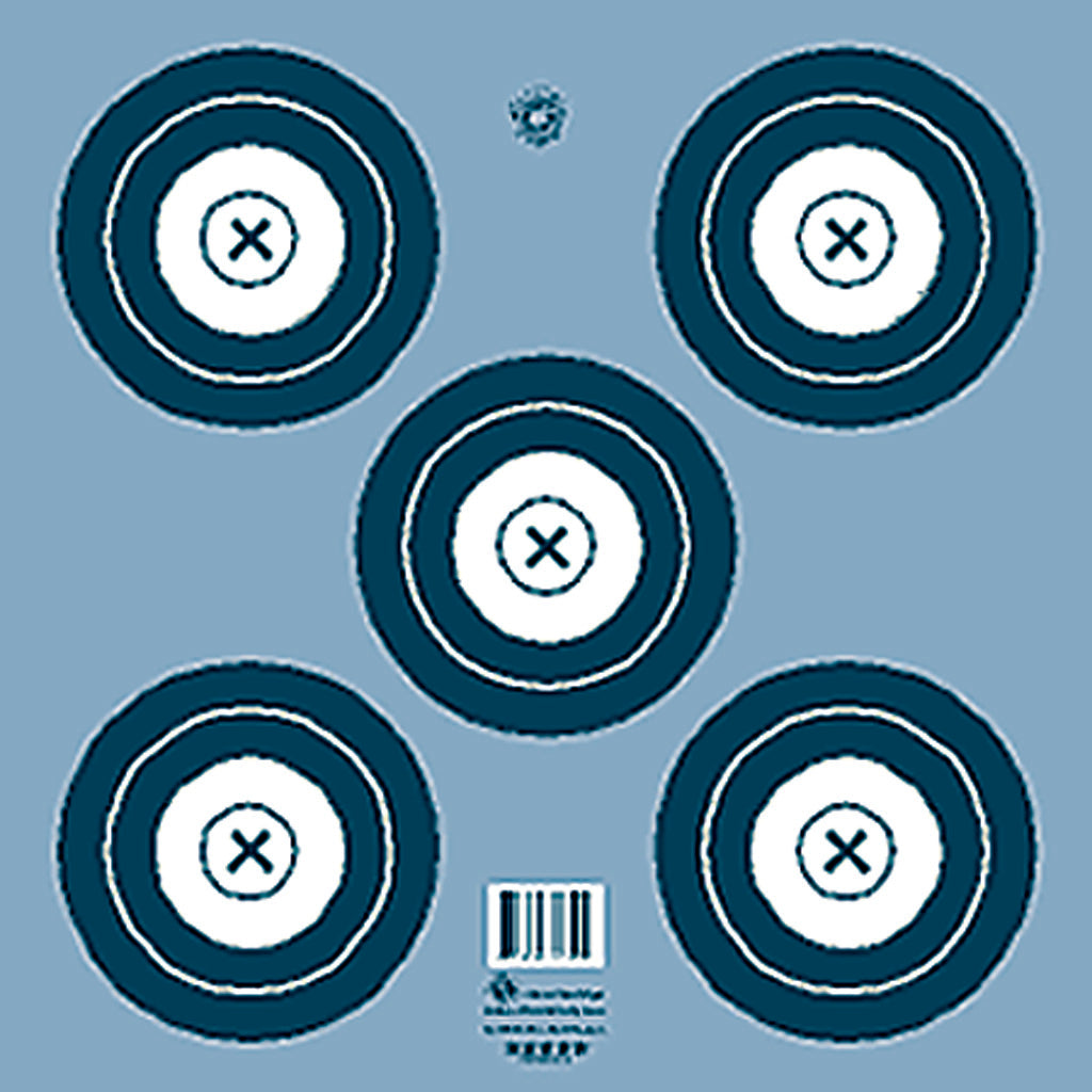 Maple Leaf NFAA Indoor 5-Spot Archery Target Face 100 Pack