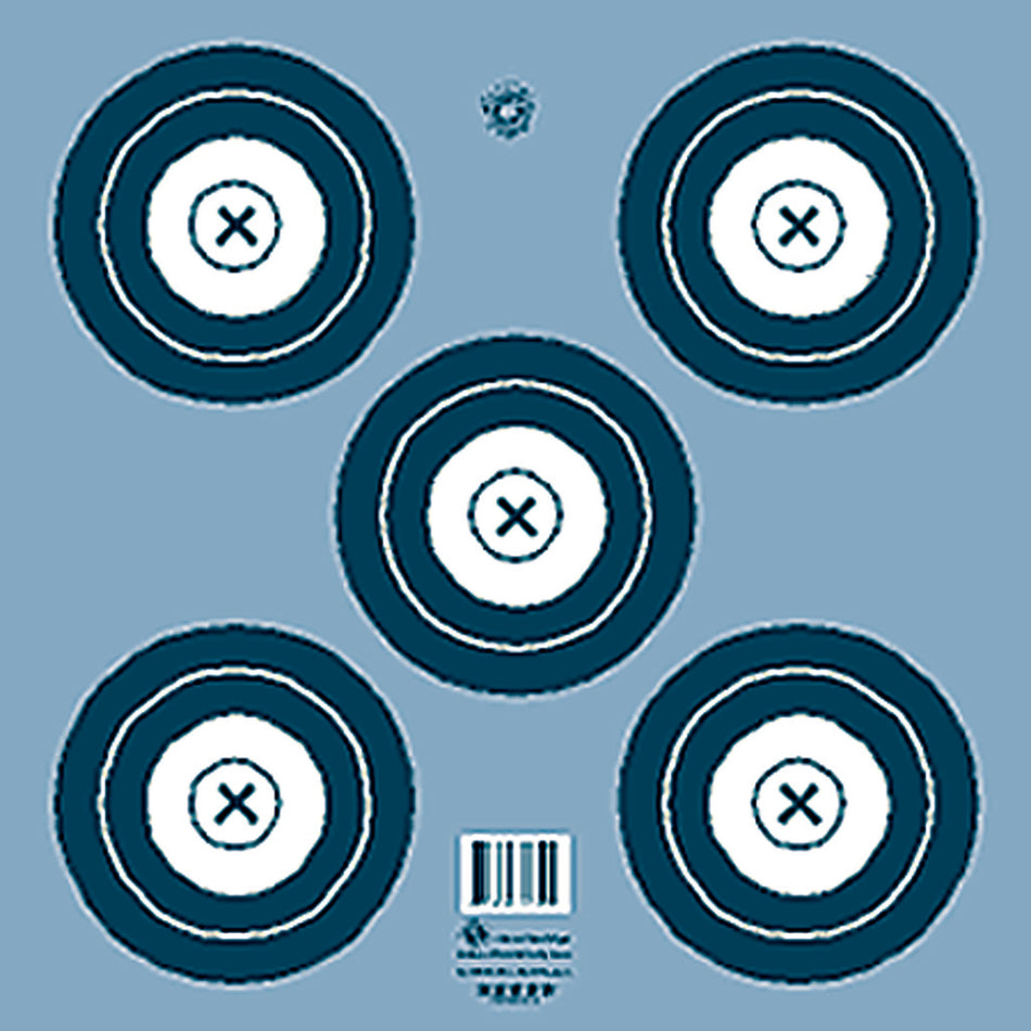 Maple Leaf NFAA Indoor 5-Spot Archery Target Face 100 Pack