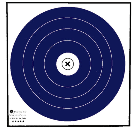 Maple Leaf NFAA Indoor Blue/White 40 cm Single-Spot Archery Target Face 100 Pack