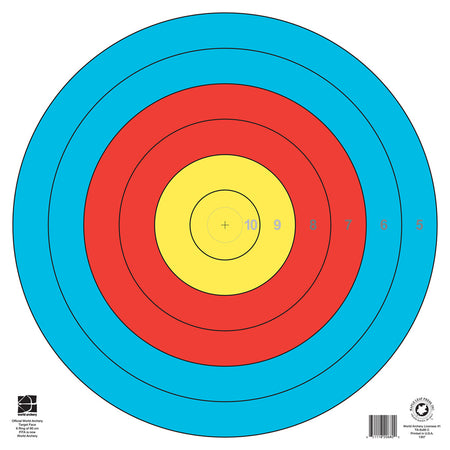 Maple Leaf FITA 6-Ring 80 cm Inner Scoring Archery Target Face 1 Pack