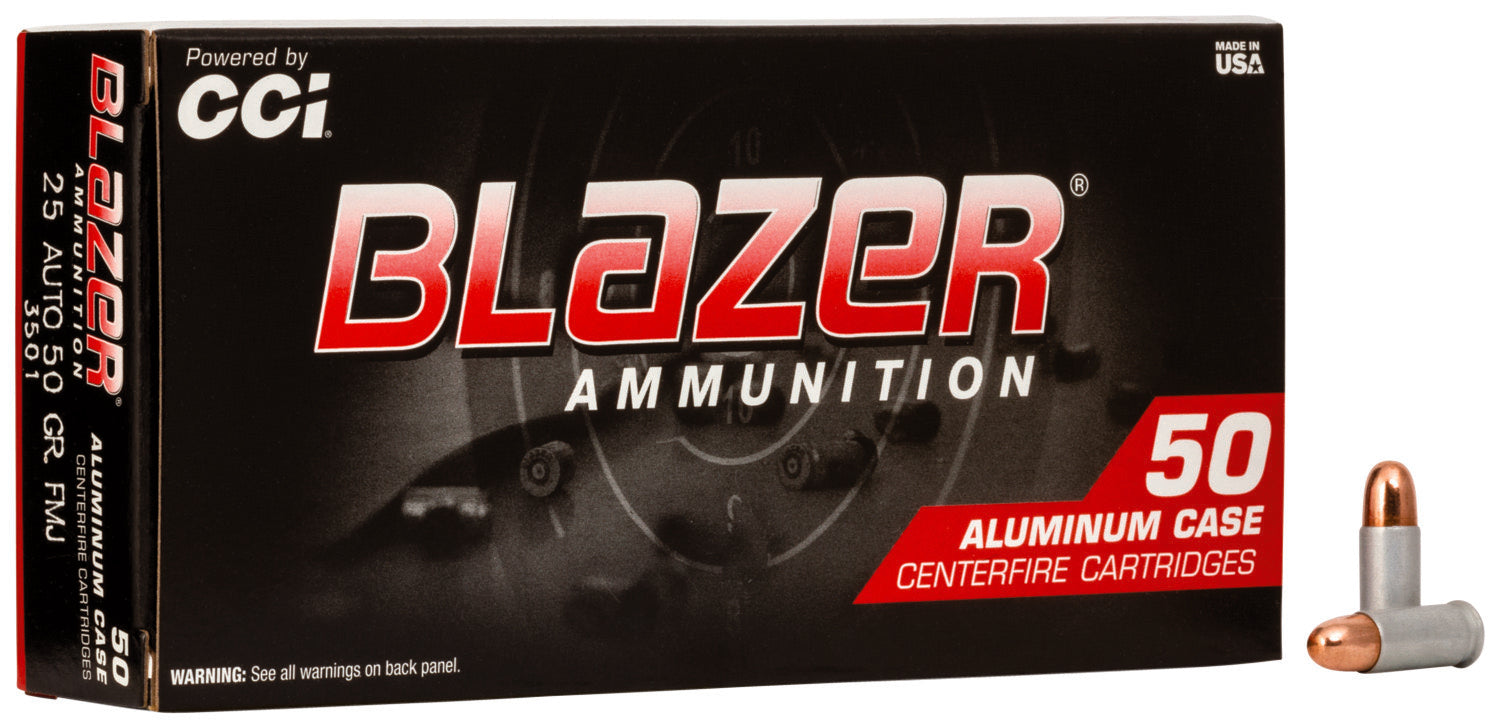 Blazer Aluminum .25 ACP 50 gr TMC ammo