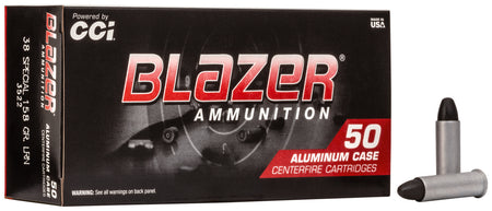 Blazer 3522 Aluminum Lead Round Nose LRN 158 Grain .38 Special