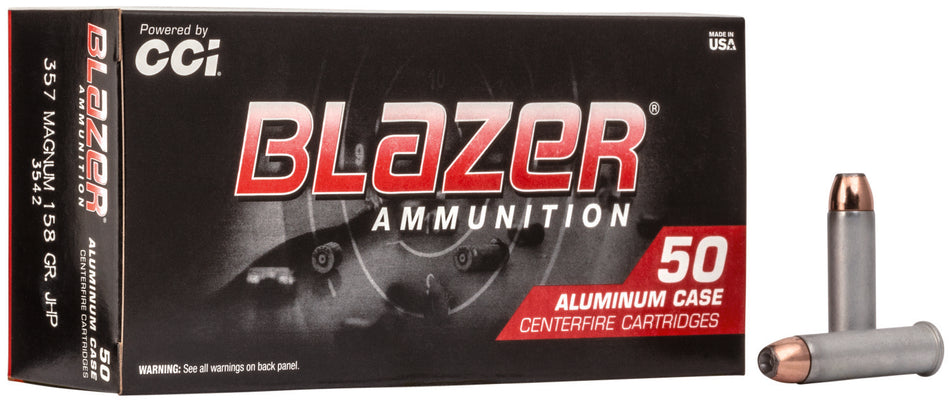 Blazer 3542 Aluminum Jacketed Hollow Point JHP 158 Grain .357 Magnum