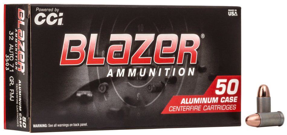 Blazer 3503 Aluminum Total Metal Jacket TMJ 71 Grain .32 ACP