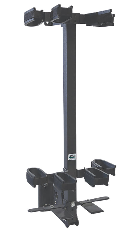 Rugged Gear 11094 Removable Wall Mount Black Steel Holds 4 Rifles or Shotguns