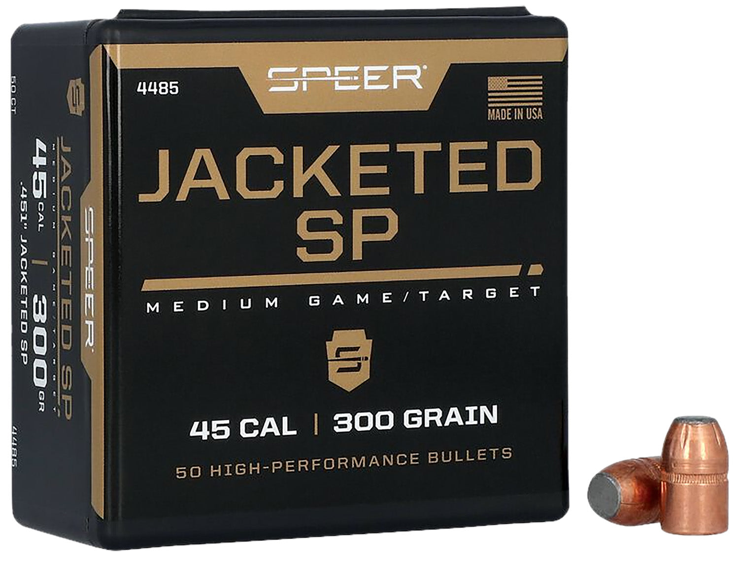 Speer 4485 .451 300gr Jacketed Soft Point Plinking Bullets