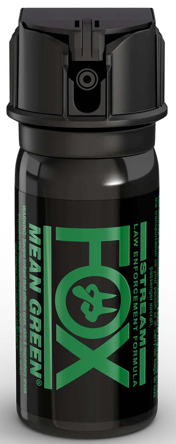 Fox Labs 156MGS Mean Green 2 oz Pepper Spray 3,000,000 SHU Green Staining Dye Black