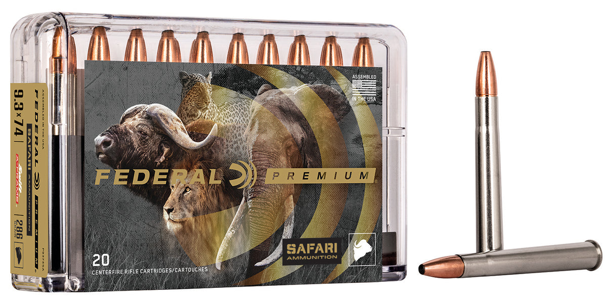 Federal Premium Safari Cape-Shok 9.3x72mmR 286 gr JSP ammo