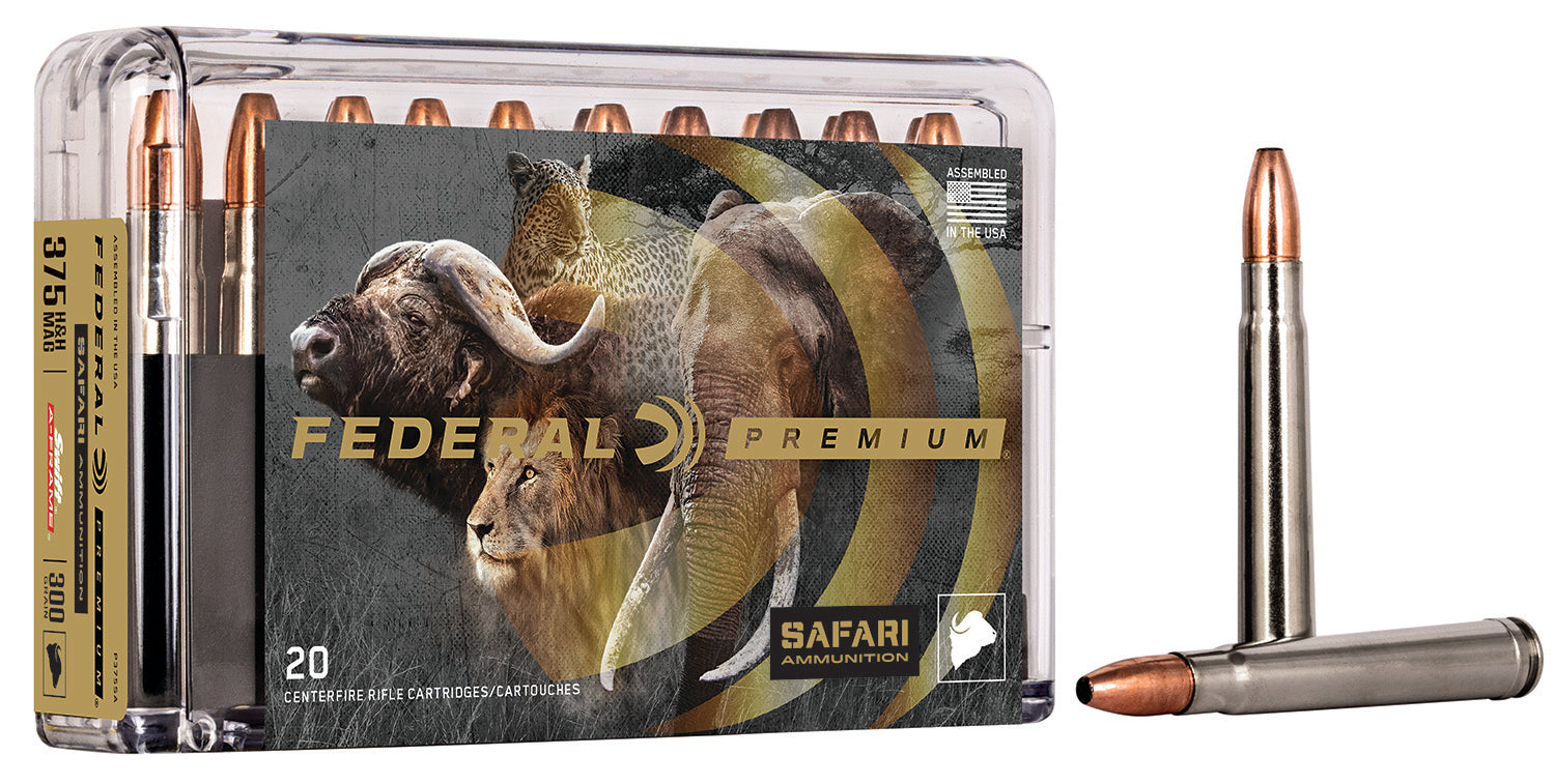 Federal Premium Safari Cape-Shok .375 H&H Mag 300 gr JSP ammo