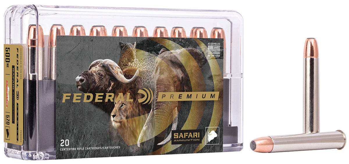 Federal Premium Safari Cape-Shok .500 Nitro Express 570 gr JSP ammo