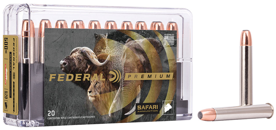 Federal Premium Safari Cape-Shok .500 Nitro Express 570 gr JSP ammo