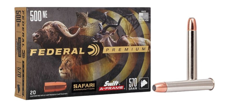 Federal Premium Safari Cape-Shok .500 Nitro Express 570 gr JSP ammo
