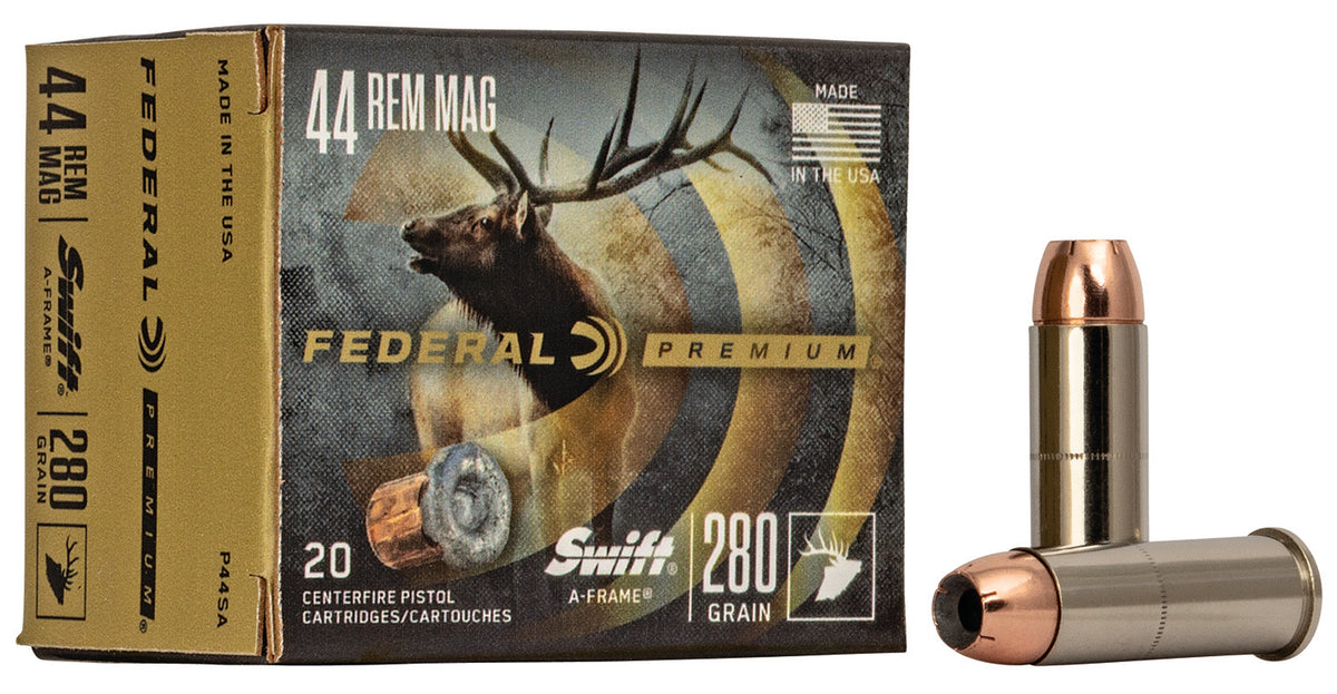 Federal P44SA Premium Swift A Frame  280 Grain .44 Magnum