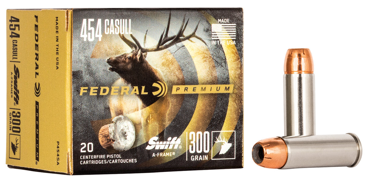 Federal Premium .454 Casull 300 gr JSP ammo
