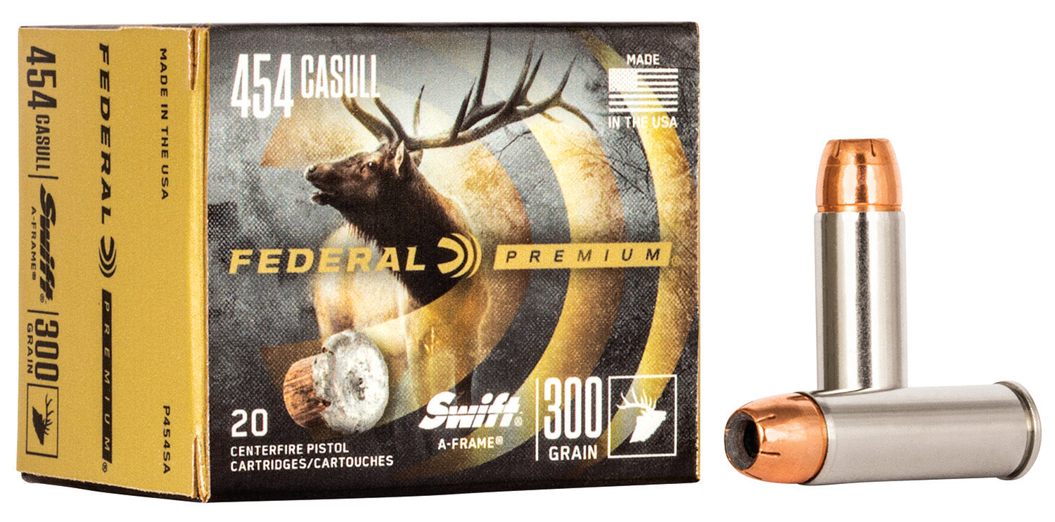 Federal Premium .454 Casull 300 gr JSP ammo