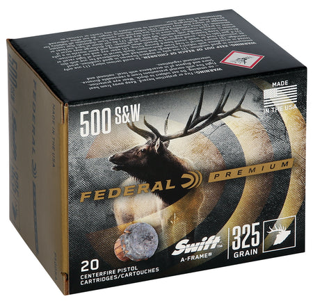 Federal Premium .500 S&W Mag 325 gr JSP ammo