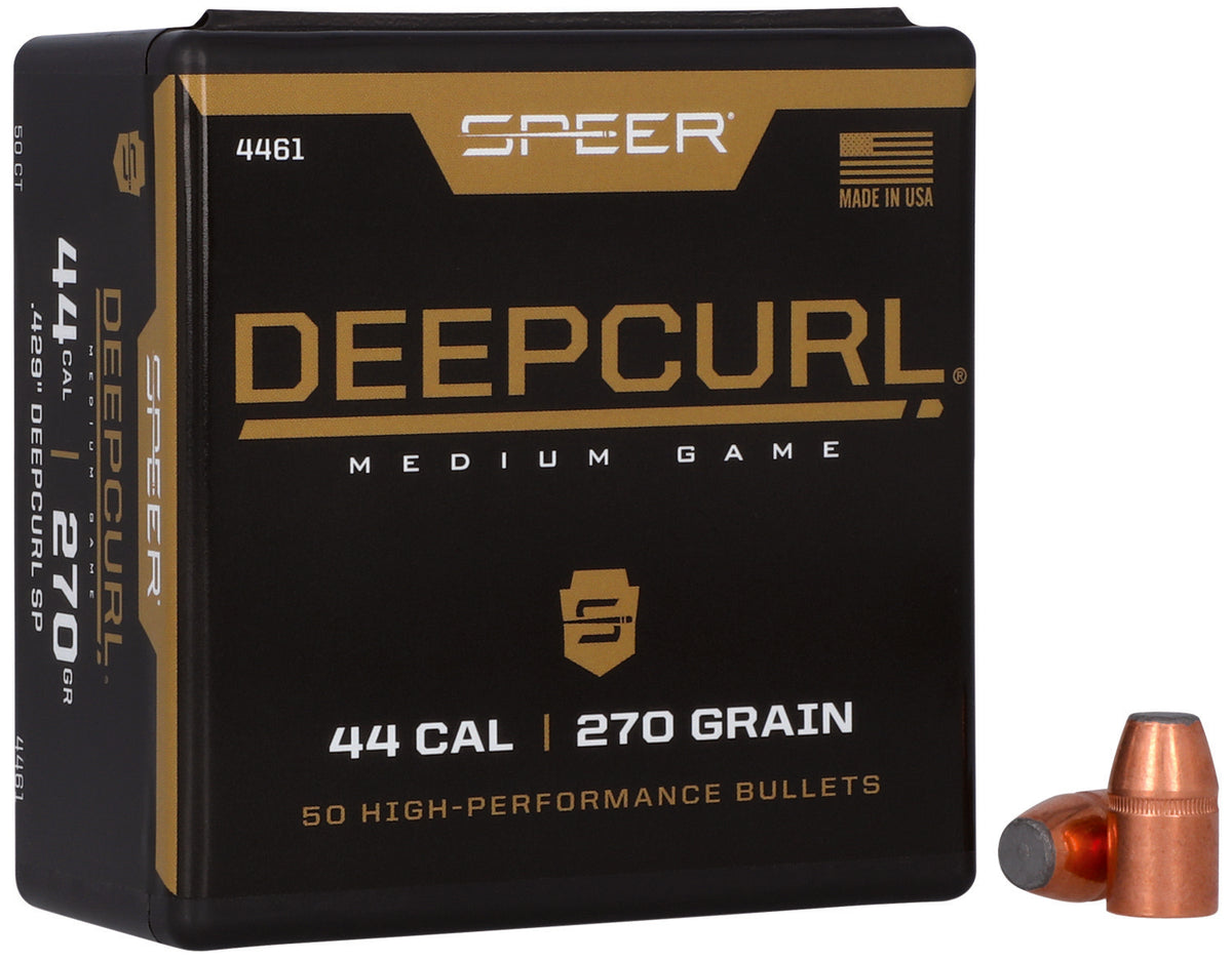 Speer 4461 44Cal 270gr DeepCurl SP Reloading Bullets 50 Per Box