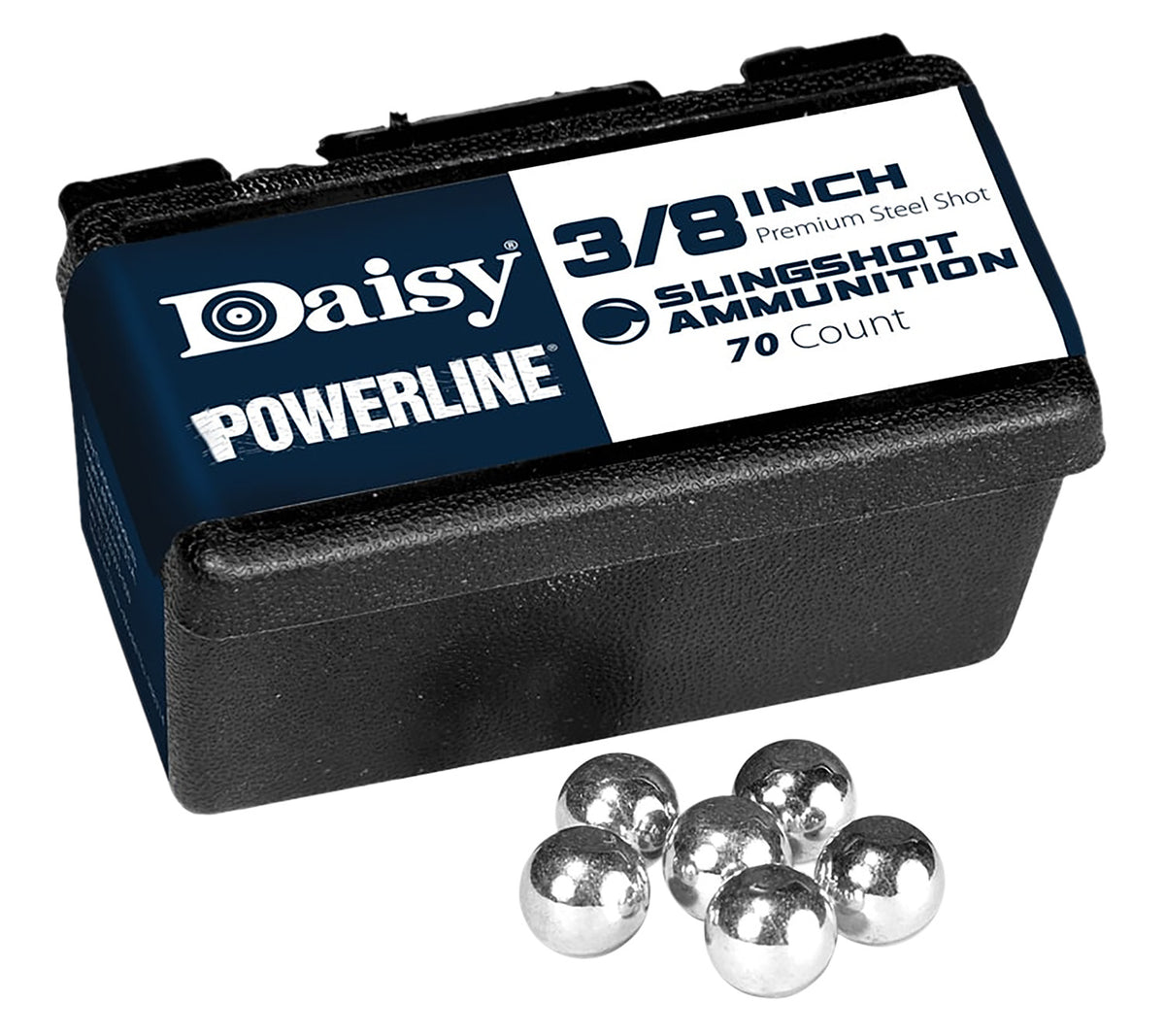 Daisy PowerLine 3/8 Inch Steel Slingshot Ammo 70 Per Box