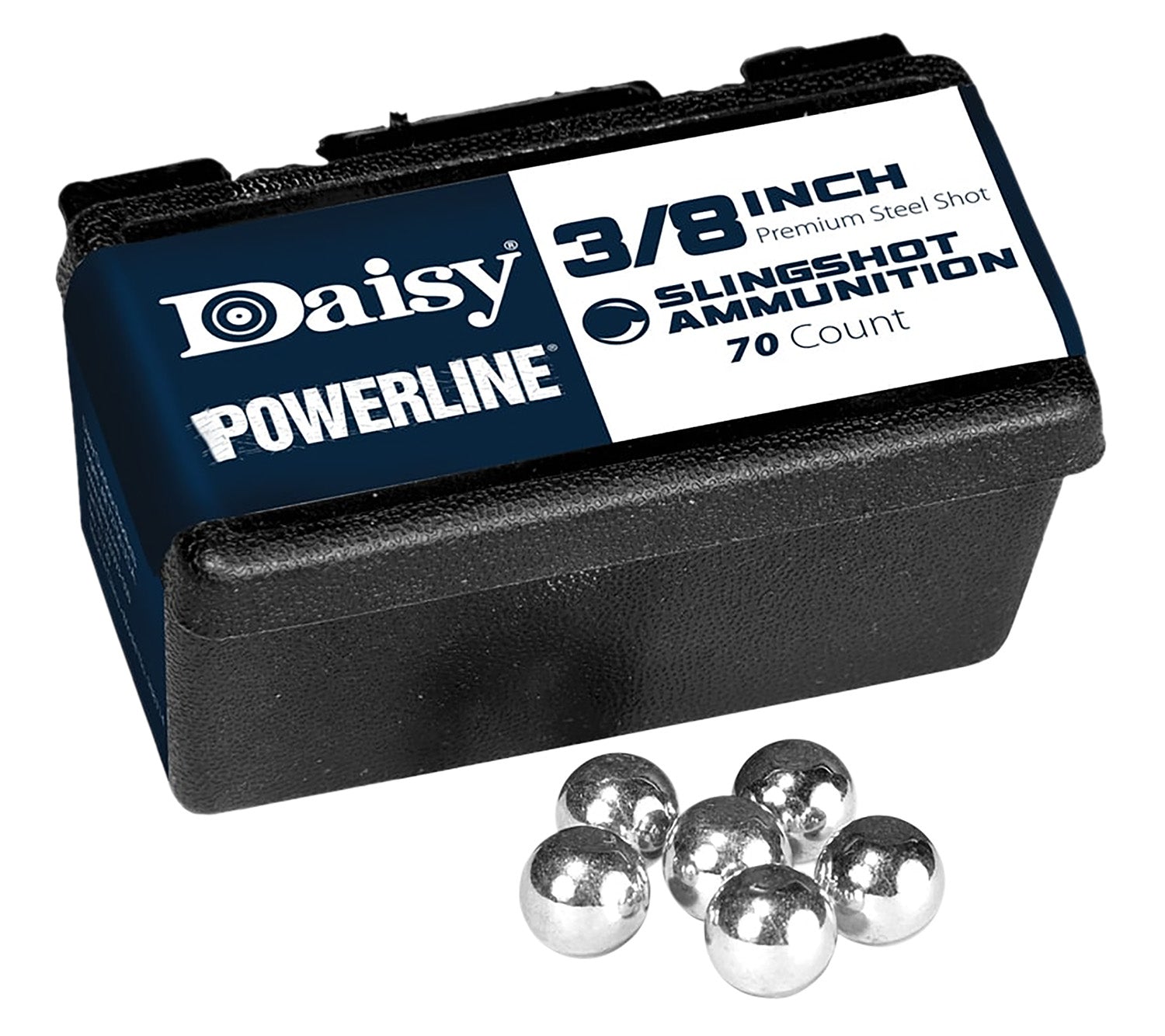 Daisy PowerLine 3/8 Inch Steel Slingshot Ammo 70 Per Box
