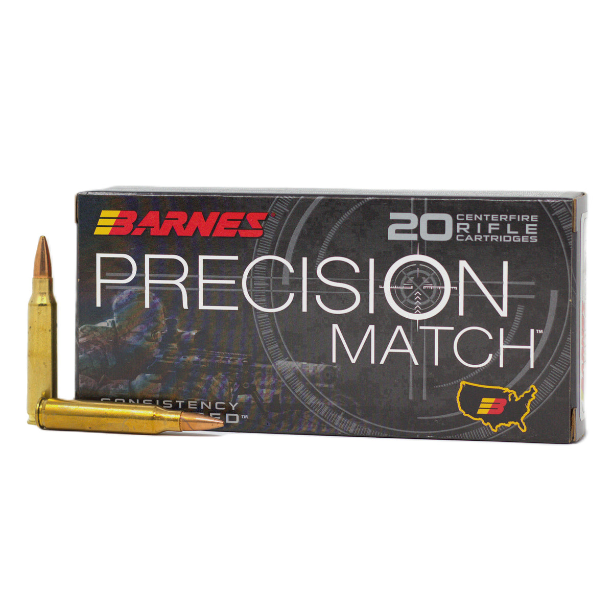 Barnes Precision Match 5.56x45mm NATO 69 gr OTM ammo 2900 FPS