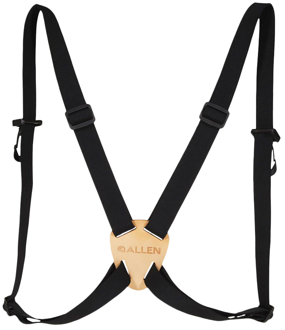 Allen 199 Deluxe Binocular Harness Strap, 1.25 Inch Adjustable, Black Elastic