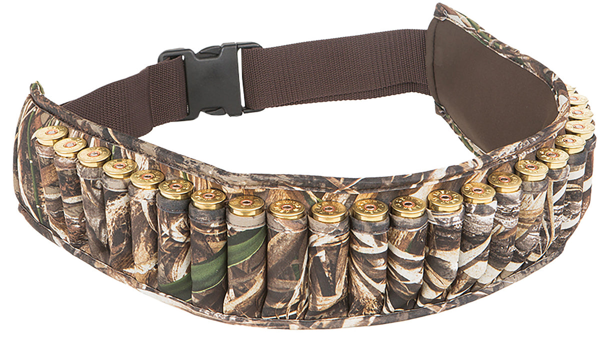 Allen 2525 Waterfowl Shotgun Shell Belt, 25rd, Realtree Max-4, Neoprene, Adjustable Waist