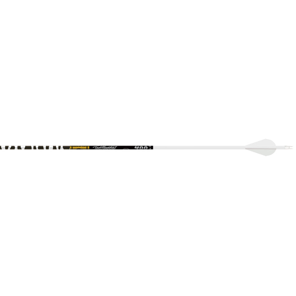 Gold Tip Ted Nugent Signature Arrows White Zebra 400 Raptor Vanes 6-Pack