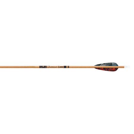 Gold Tip Traditional Carbon Arrows 600 Spine 4 in. Feathers 6-Pack