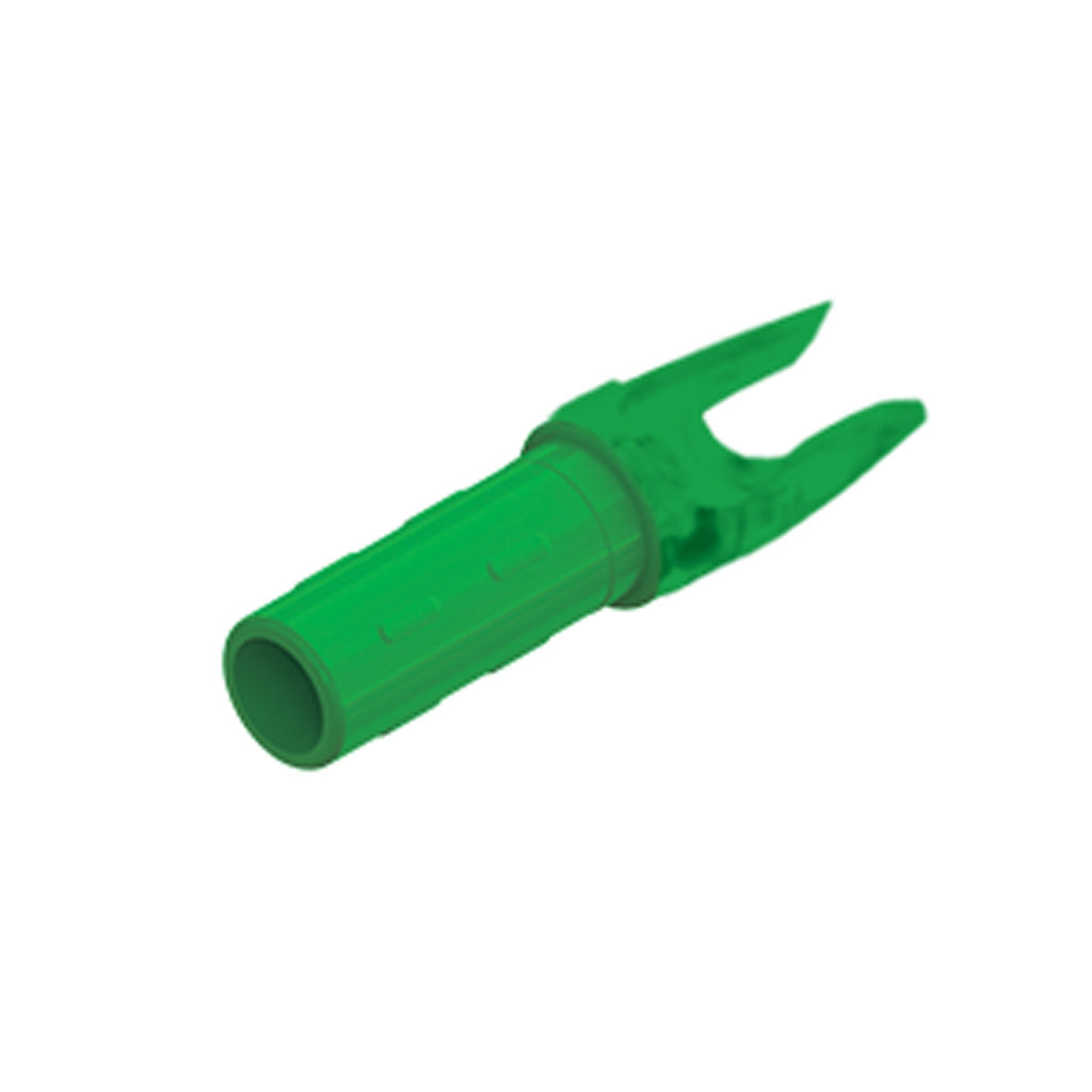 Gold Tip GTO Press Fit Arrow Nocks Flo Green 12-Pack