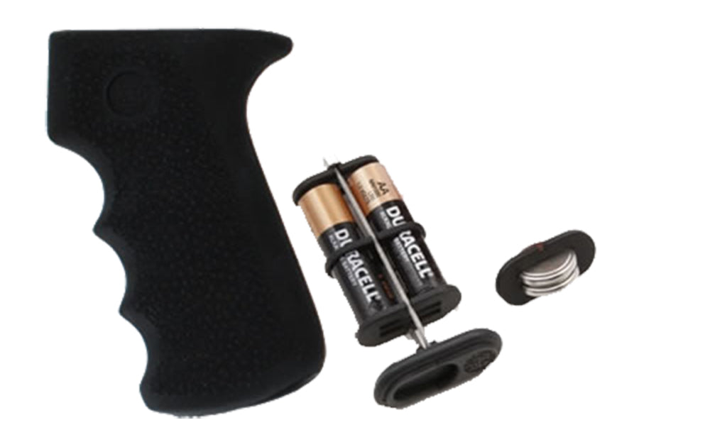 Hogue 74010 Cobblestone Black Rubber Grip with Finger Grooves and Storage for AK-47/AK-74