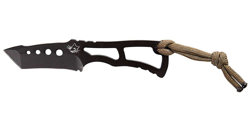 Southern Grind Vermin Tanto Point Fixed Blade Knife Black with Kydex Sheath