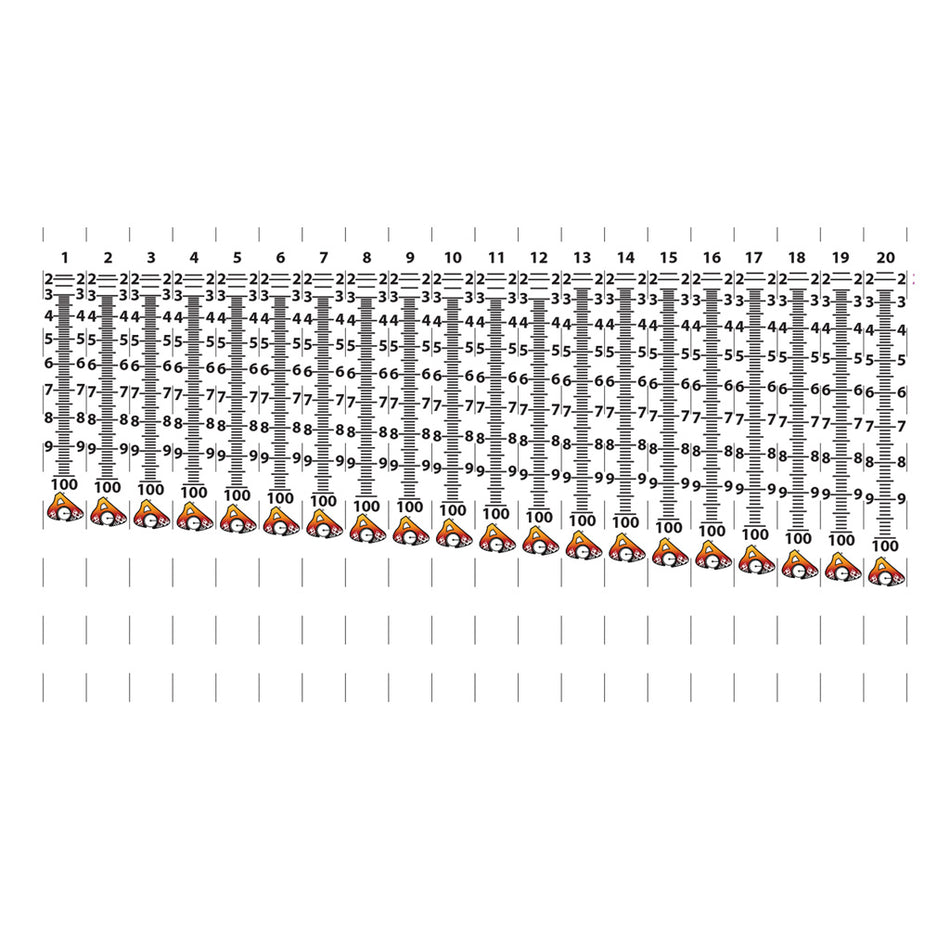 Axcel AccuTouch Bow Sight Tape Set with 40 Yardage Scales