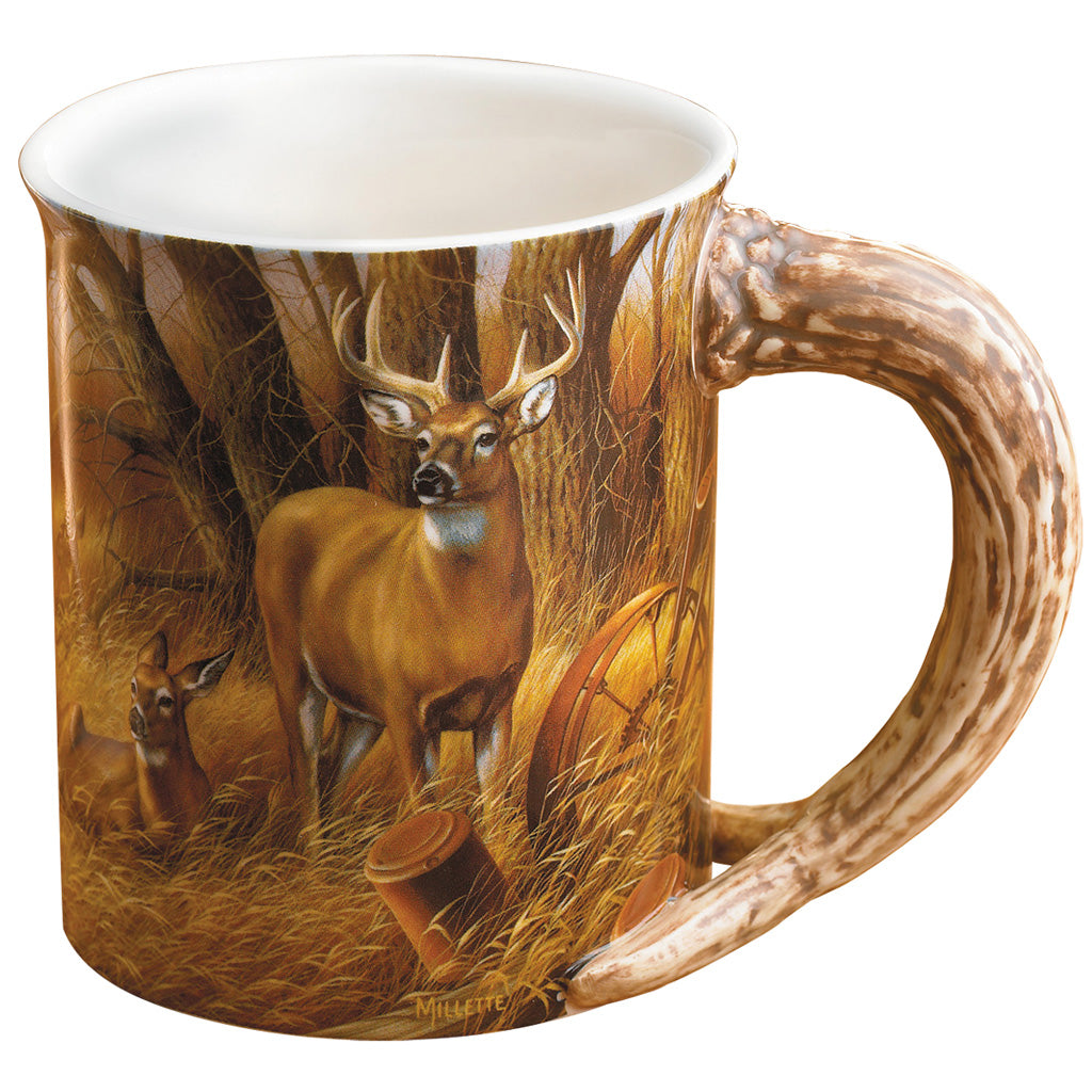 Wild Wings Rustic Retreat Whitetail Sculpted Mug
