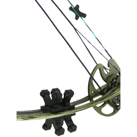BowJax Revelation Split Limb Dampeners Black 11/16 in. 4 Pack