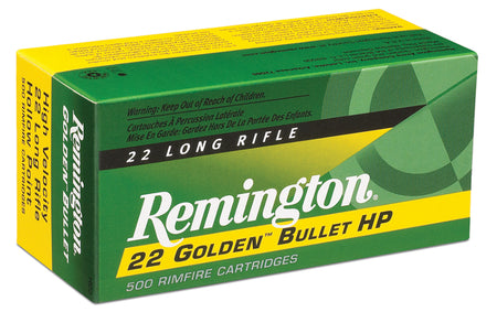 Remington 22 Golden Bullet .22 Long Rifle 36 gr JHP ammo
