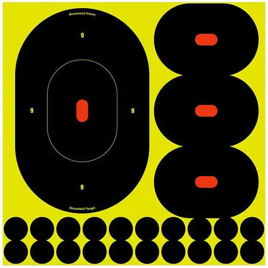 Birchwood Casey Shoot-N-C 4" & 9" Silhouette Targets 5-Pack