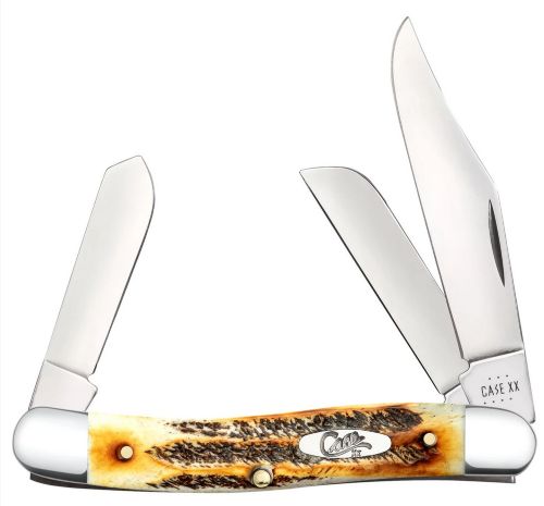 Case Knives 6.5 Bone Stag Stockman Folding Pocket Knife
