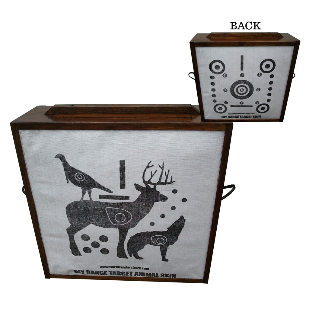 Third Hand Box Target Skins Animal and Tic-Tac-Toe Face 3x3 ft
