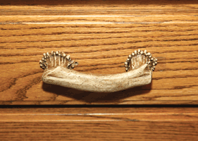 Rivers Edge Antler Drawer Handle 4" Cabinet Pull
