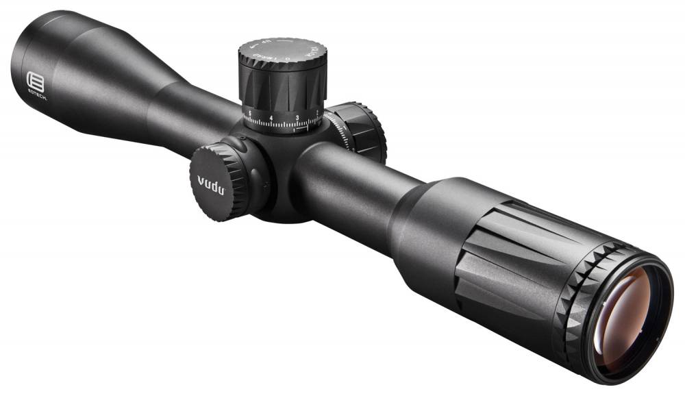Eotech VUDU Precision 2.5-10x44mm 30mm Tube FFP MD1-MRAD Illuminated Reticle Rifle Scope - Black Hardcoat Anodized