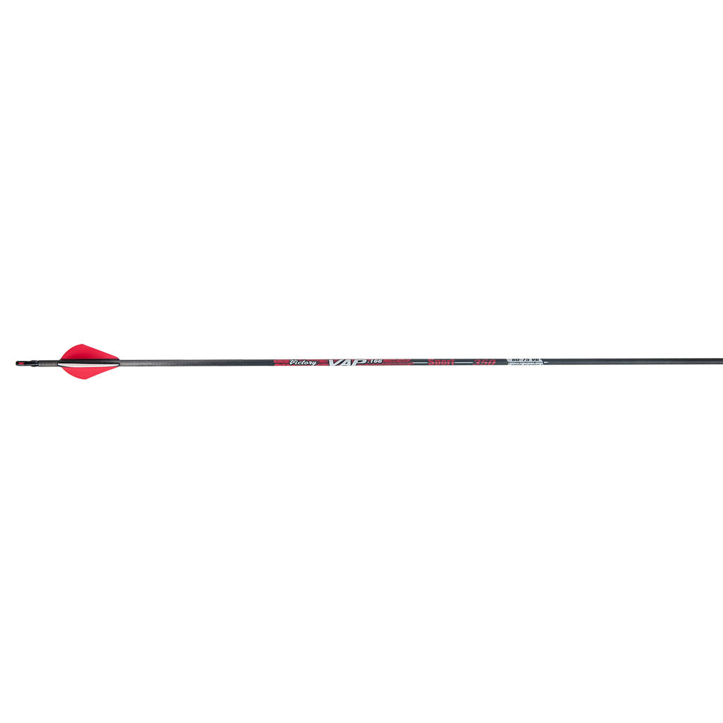 Victory VAP Sport Carbon Arrows 500 Spine Raptor Vanes 6-Pack