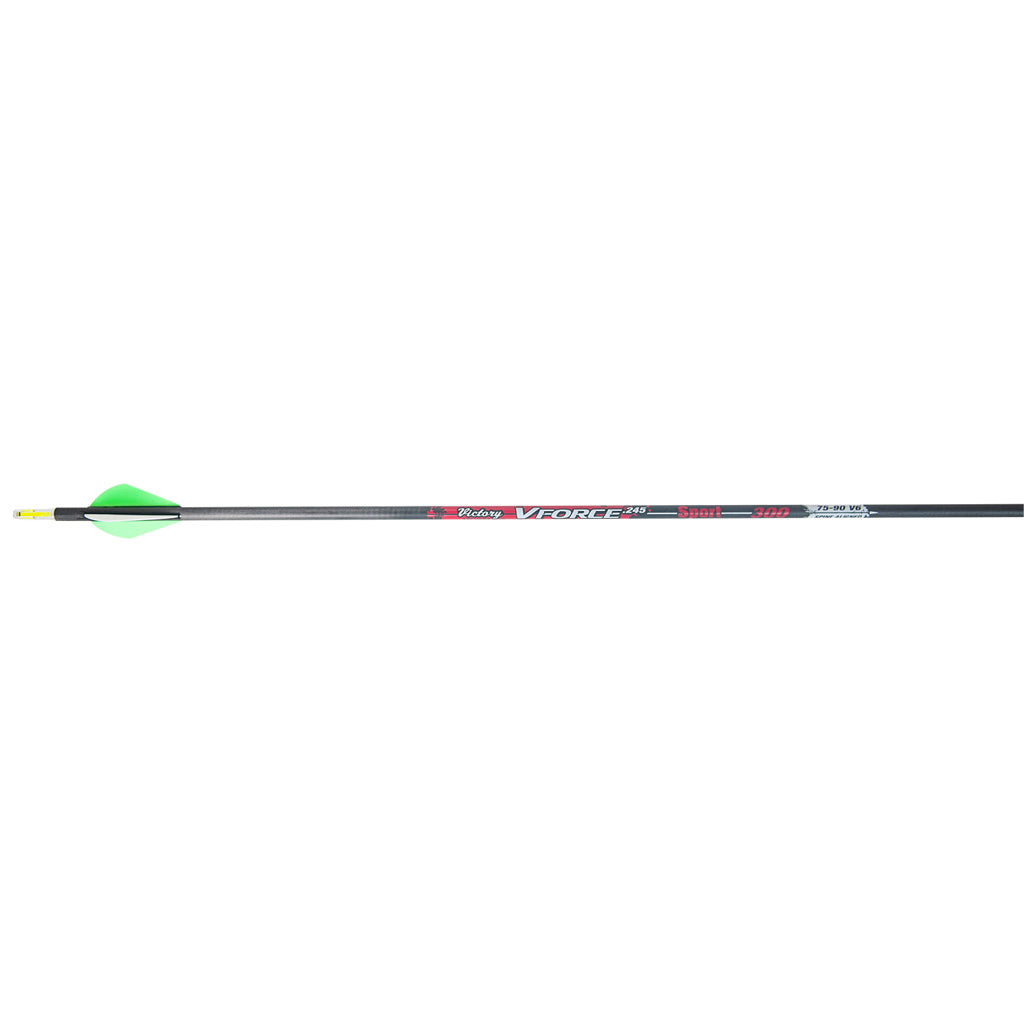 Victory VForce Sport Carbon Arrows 300 Spine Raptor Vanes 6-Pack