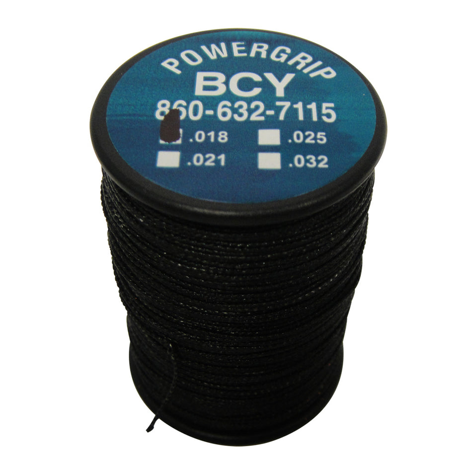 BCY Power Grip Bowstring Serving Black .018 100 yds.