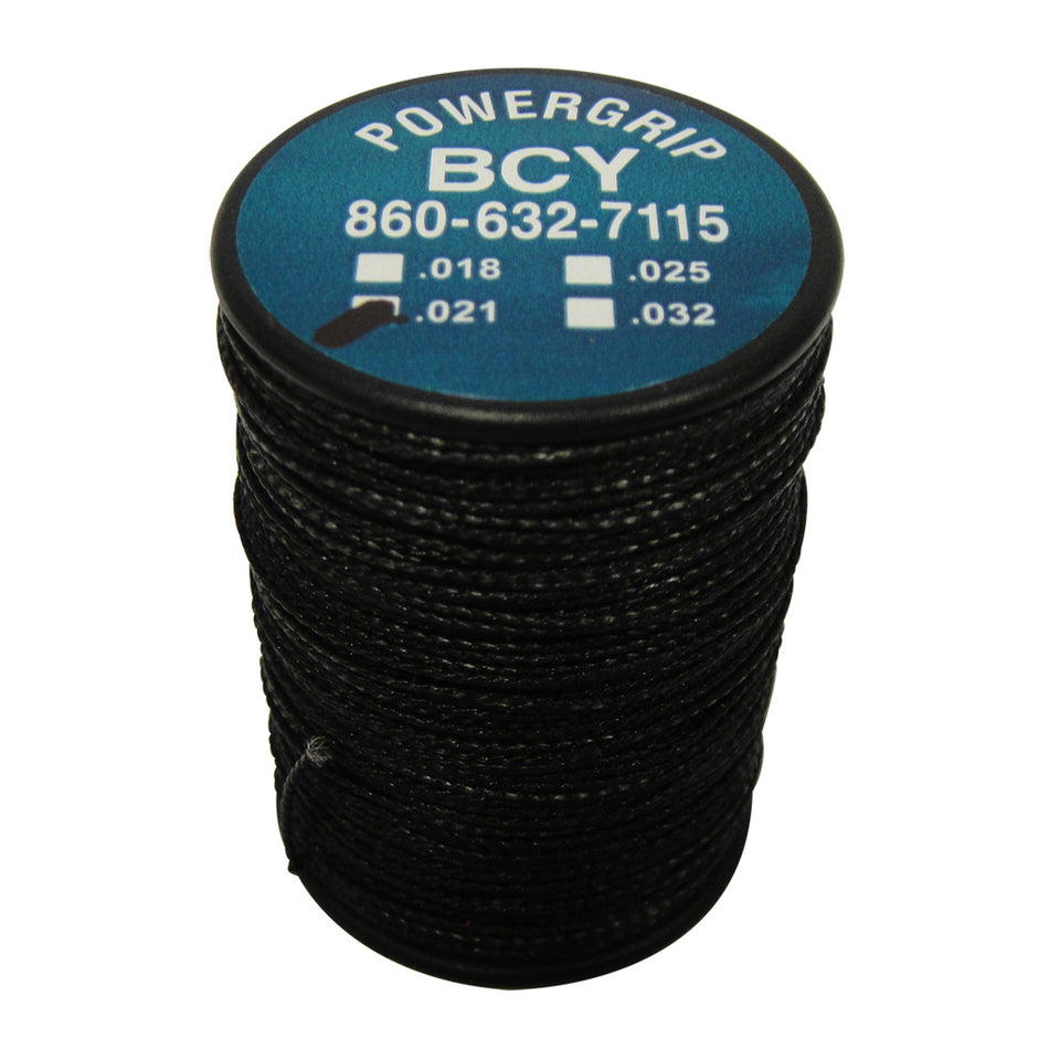 BCY Power Grip Bowstring Serving Black .021 75 yds.