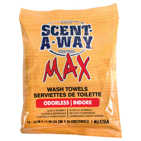 Scent-A-Way Max Wash Towels 12-Pack Odor Control