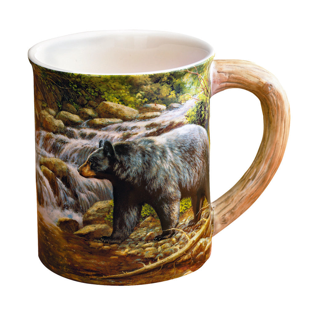 Wild Wings Sculpted Mug Shadow of the Forest Bear 16 oz.