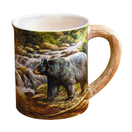 Wild Wings Sculpted Mug Shadow of the Forest Bear 16 oz.